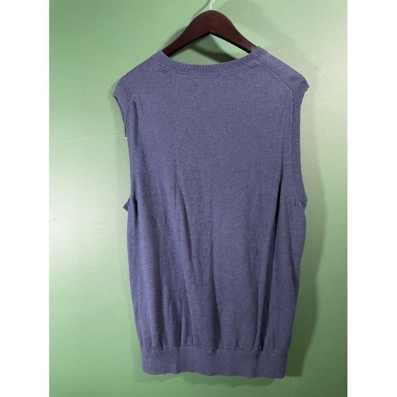 Nautica - Men's Blue V-Neck Sweater Vest - Size L - Picture 6 of 6